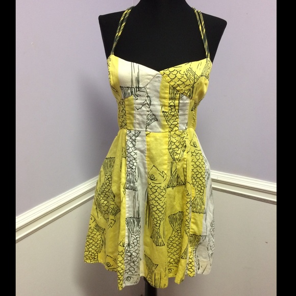 Free People fish patterned dress