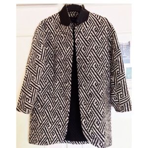 Zara Coat - Geometric pattern