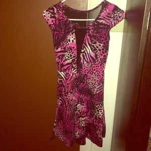 Pink Cheetah Print Dress