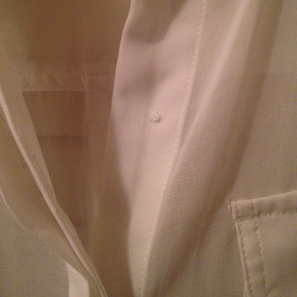 Sheer button down top - Picture 2 of 4