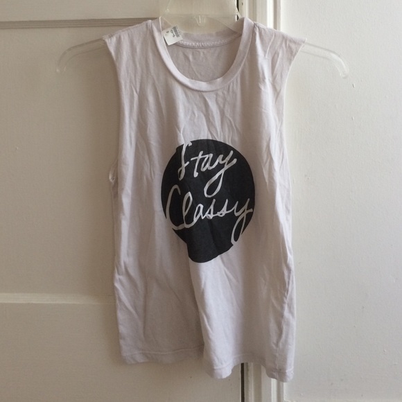 🚫sold🚫 Brandy Melville "stay classy" graphic tee