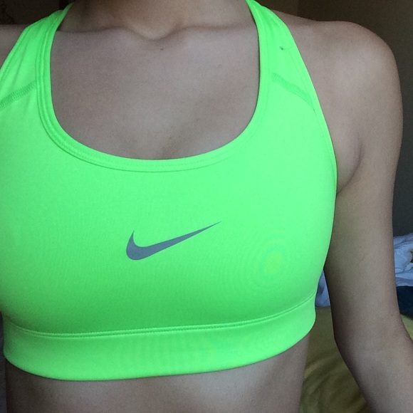 Lime Green Nike Pro Sports Bra