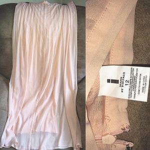 JC penny maxi skirt in pale pink, size 12