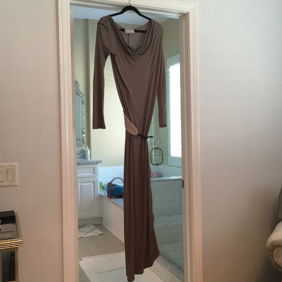 Belted maxi dress