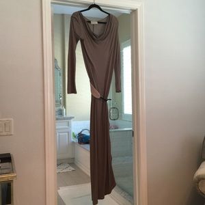 Belted maxi dress