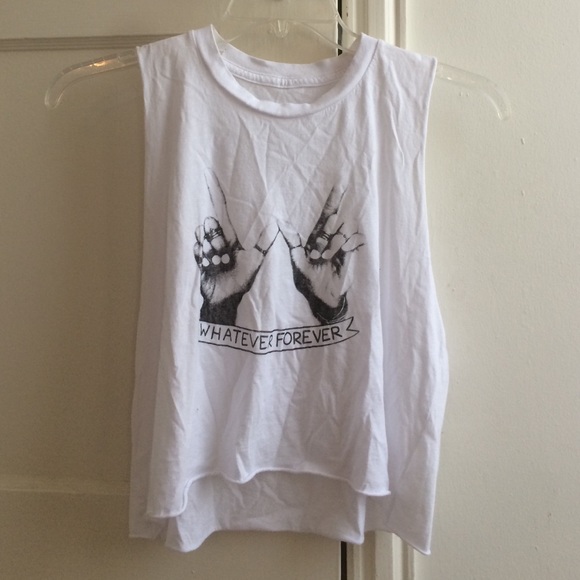 Rare Brandy Melville "whatever forever" graphic