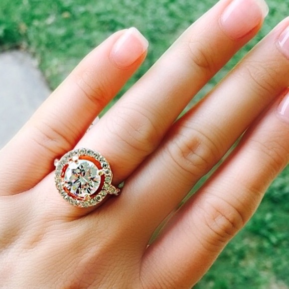 boutique Jewelry - 9k cz rose gold filled ring