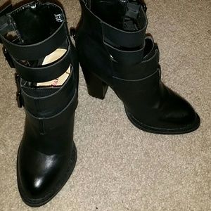 JustFab Buckle Booties