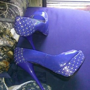 A pair of qupid pair of high heel shoes