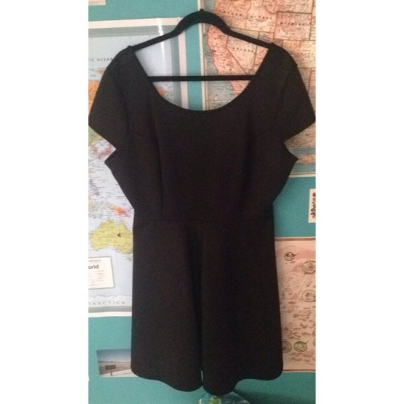 Beautiful black fit and flare dress from Modcloth