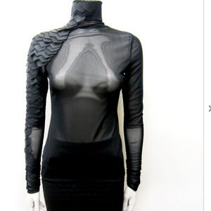 Black Mermaid Sleeve Sheer SUPER SEXY!