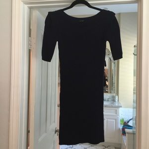 Short Navy blue sweater dress..