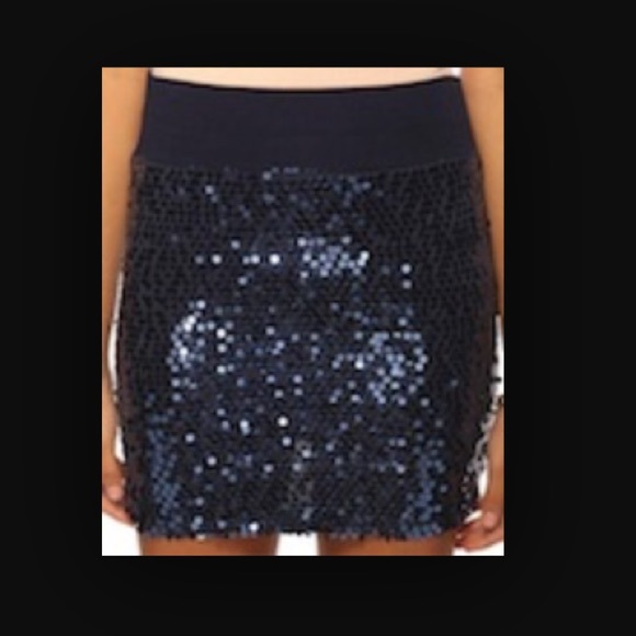 black sequined bodycon skirt