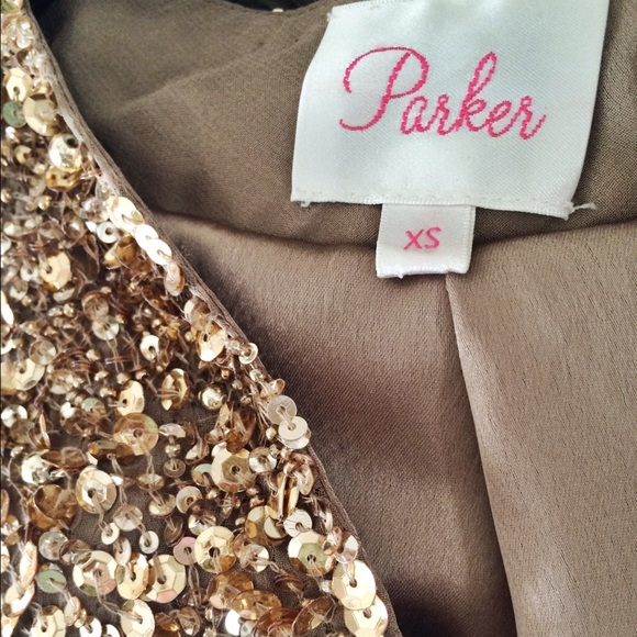 Parker gold sequin jacket - Picture 3 of 4