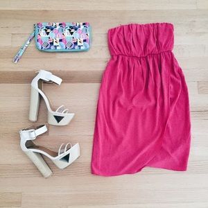 Pink Tulip Strapless Dress