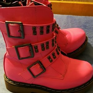 Pink/BlK Toddler Boots