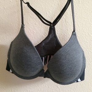 Logo Racerback Push-Up Bra 32D