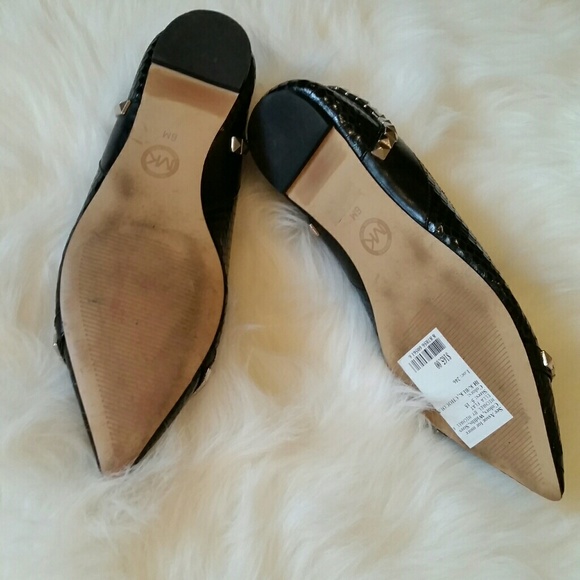 SOLD NWT Michael Kors Ella Studded Flats - Picture 2 of 4
