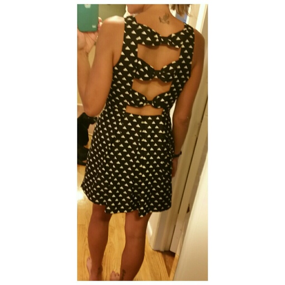 A-line black cocktail dress