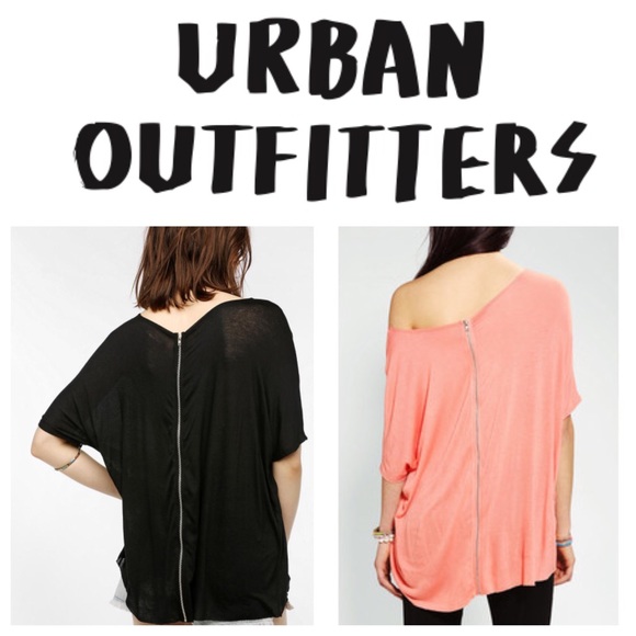 Urban Outfitters Tops - 🆕Urban Outfitters || Ivory Zipper Back Tee