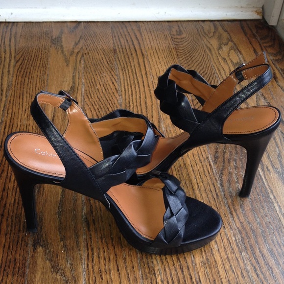 Black Calvin Klein heels