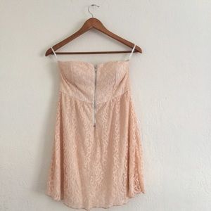 Peach colored dress