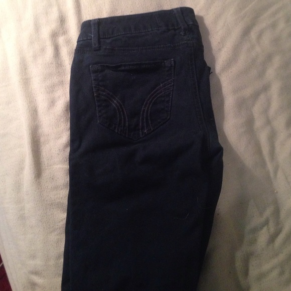 Hollister navy blue khakis