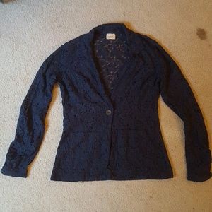 Lace long sleeve blazer casual ladies jacket