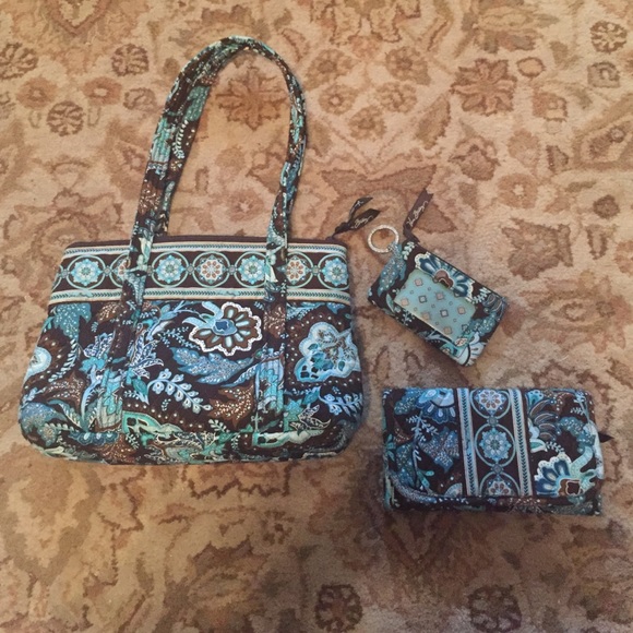 NEW Vera Bradley Purse, Wallet, ID holder set!!