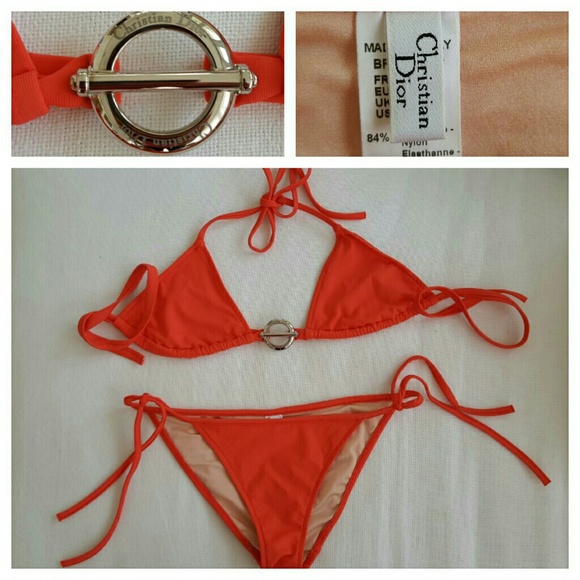 DIOR ORANGE BIKINI SET