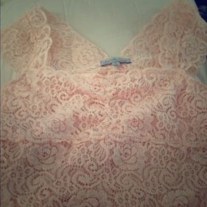 Charlotte Russe light pink crop top