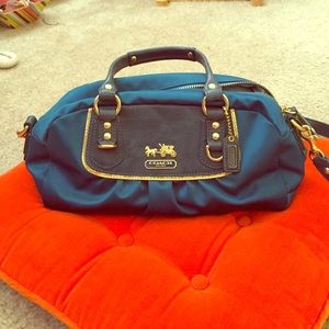 Blue Coach bag!