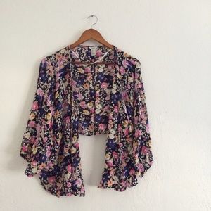 Colorful flower kimono