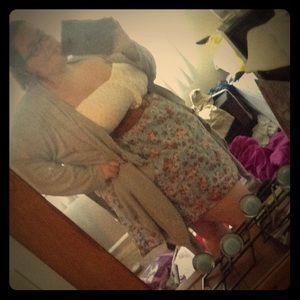 Grey ASOScurve shawl long sleeve