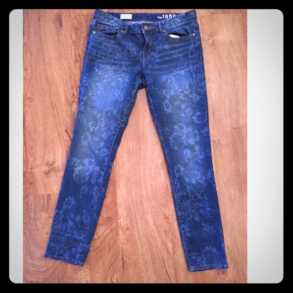 1969 GAP flowered jeans