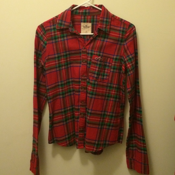 Plaid flannel button up