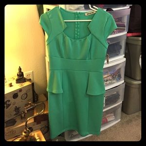 Flash Sale 🎉🎉Turquoise Peplum Dress!