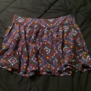 aztec print skirt