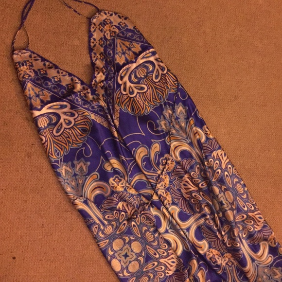 Blue & Gold Summer Dress