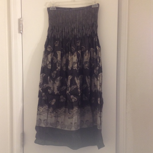 Hipster strapless sundress