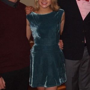 Velvet Skater Dress from Tobi