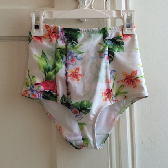 American apparel high waisted swim bottoms