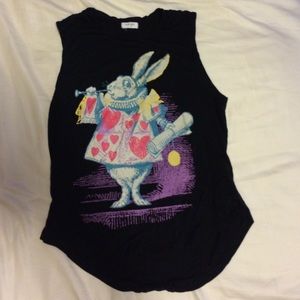 White rabbit muscle tank