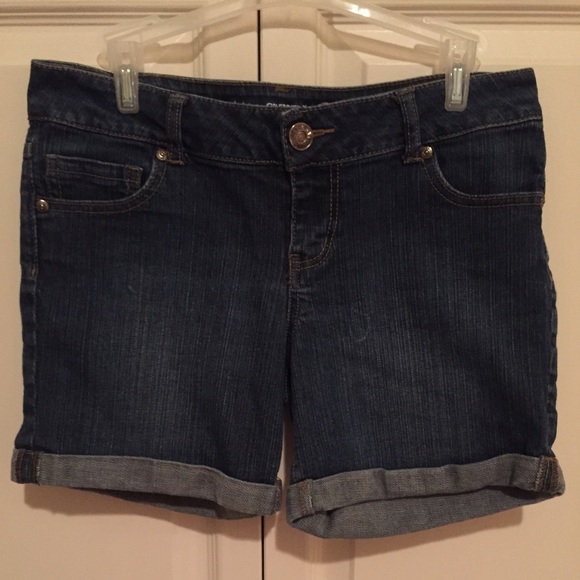Jean shorts.