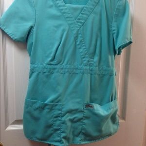 Grey's Anatomy scrub top AND bottom in aqua