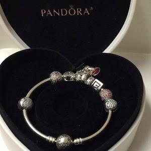 Pandora love charm bracelet