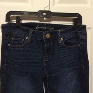 AE Skinny dark wash jeans!