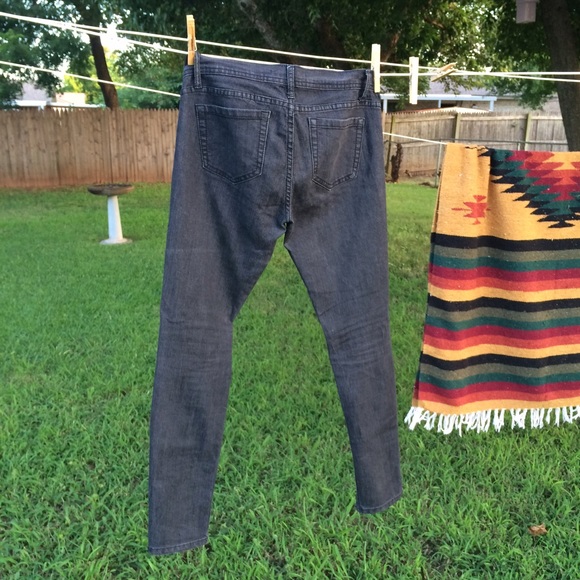 Black jeans w/zipper at ankle - Picture 2 of 3