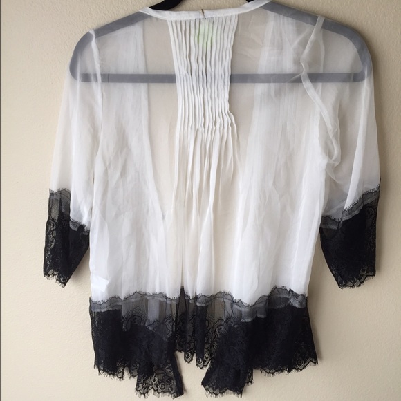 Sheer Chiffon and Lace top. - Picture 2 of 4