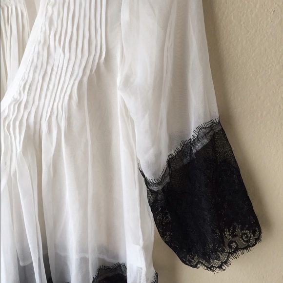 Sheer Chiffon and Lace top. - Picture 3 of 4
